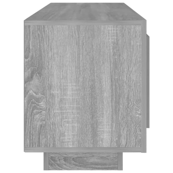 vidaXL Tv-bänk grå sonoma 102x23x45 cm konstruerat trä