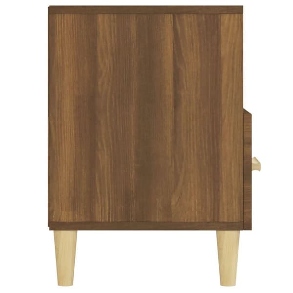 vidaXL Tv-bänk brun ek 102x36x50 cm konstruerat trä
