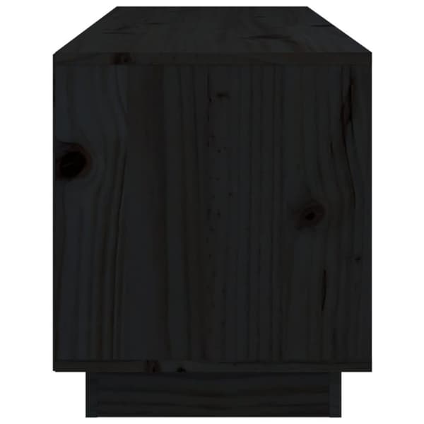 vidaXL TV-benk svart 105x34x40 cm heltre furu