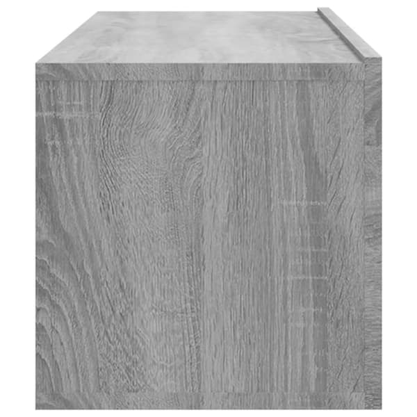 vidaXL Vegghengte TV-benker 4 stk grå sonoma 100x30x30 cm