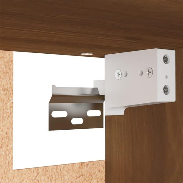 vidaXL TV-benker 7 stk brun eik 30,5x30x60 cm konstruert tre