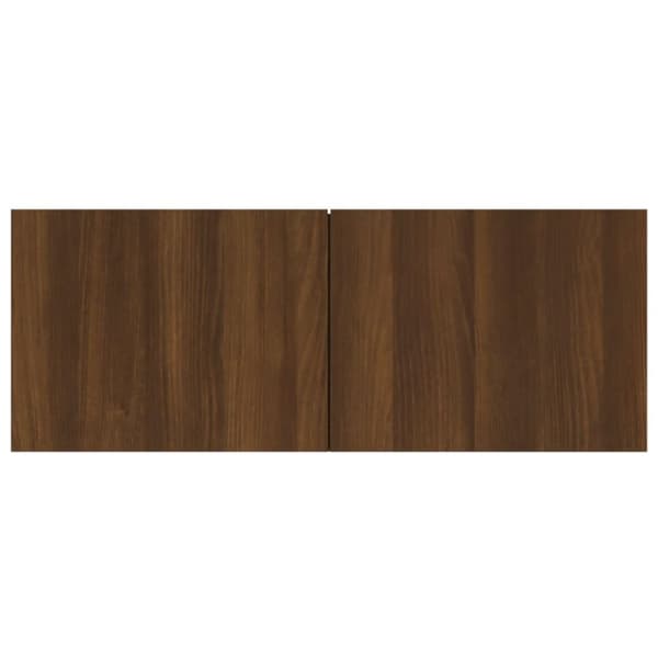 vidaXL TV-seinäkaapit 2 kpl ruskea tammi 80x30x30 cm tekninen puu