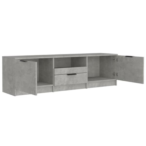 vidaXL TV-taso betoninharmaa 140x35x40 cm tekninen puu
