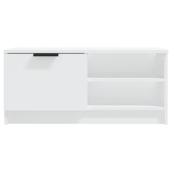 vidaXL TV-taso valkoinen 80x35x36,5 cm tekninen puu