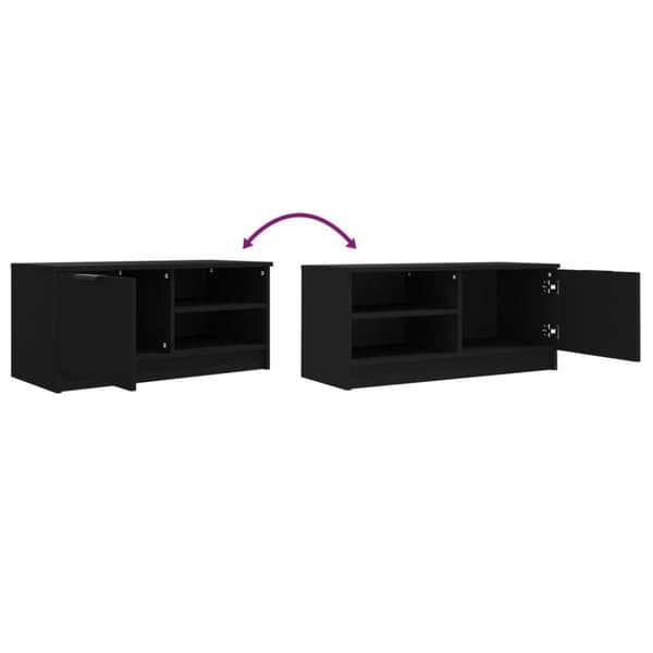 vidaXL tv-borde 2 stk. 80x35x36,5 cm konstrueret træ sort