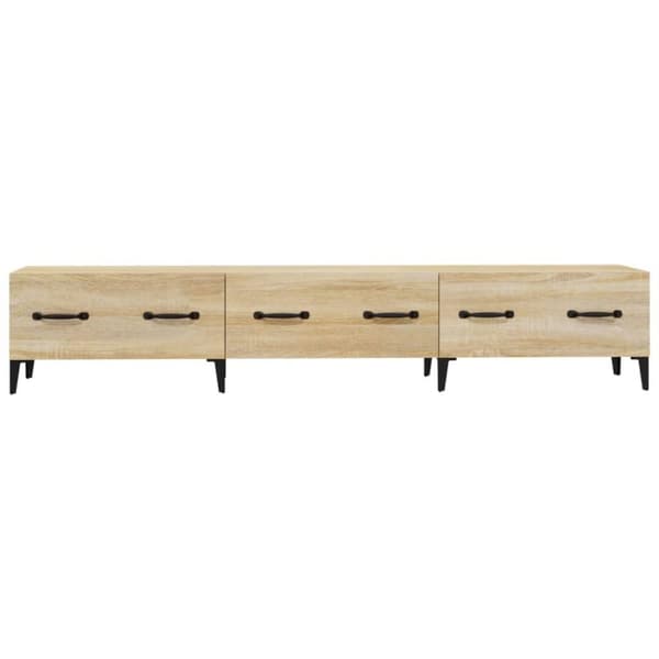 vidaXL tv-bord 150x34,5x30 cm konstrueret træ sonoma-eg
