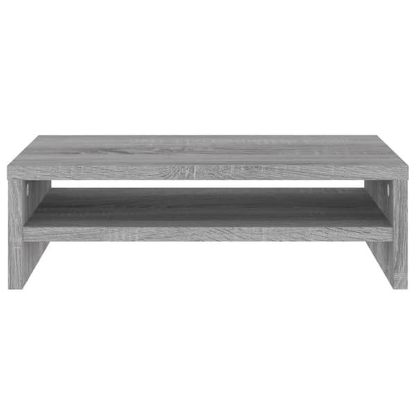 vidaXL skærmstander 42x24x13 cm konstrueret træ grå sonoma-eg