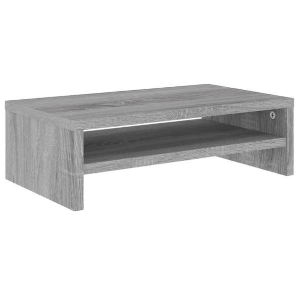 vidaXL skærmstander 42x24x13 cm konstrueret træ grå sonoma-eg