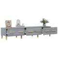 Miniatyrbillede 4 af 10: vidaXL tv-bord 150x34,5x30 cm konstrueret træ grå sonoma-eg