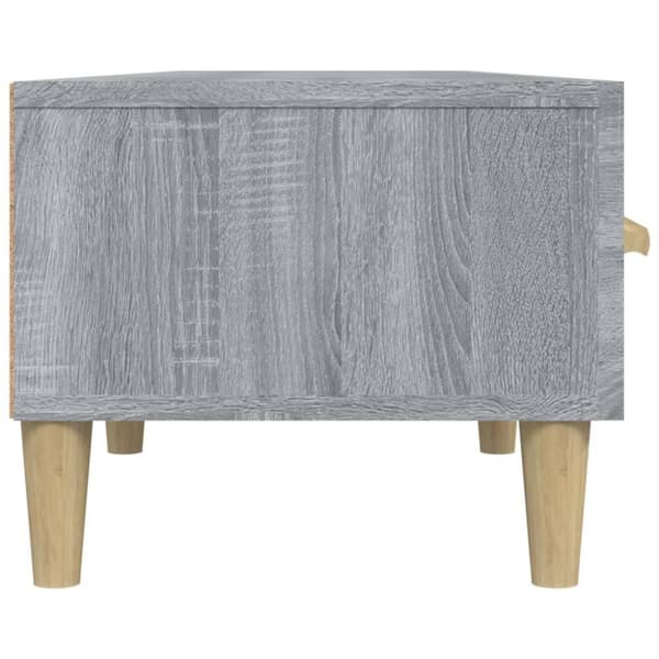vidaXL tv-bord 150x34,5x30 cm konstrueret træ grå sonoma-eg