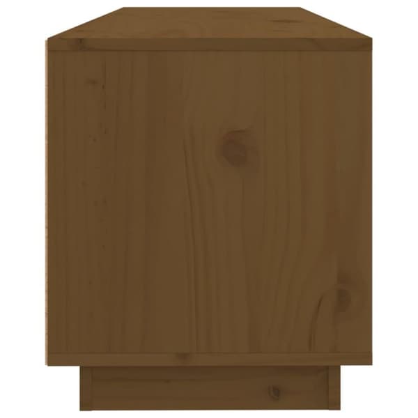 vidaXL TV-taso hunajanruskea 100x34x40 cm täysi mänty