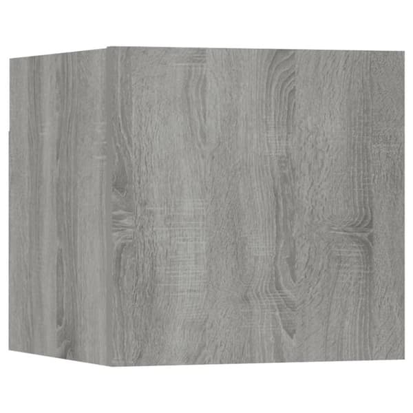 vidaXL væghængte tv-skabe 8 stk. 30,5x30x30 cm grå sonoma-eg