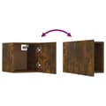 Pikkukuva 6 / 11: vidaXL Seinäkiinnitettävät TV-kaapit 8 kpl savutammi 30,5x30x30 cm
