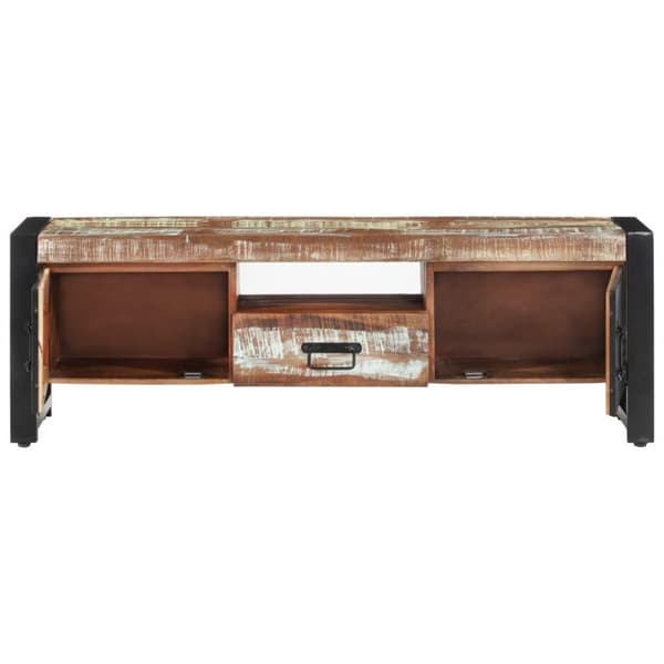 vidaXL Tv-bänk 120x30x40 cm massivt återvunnet trä