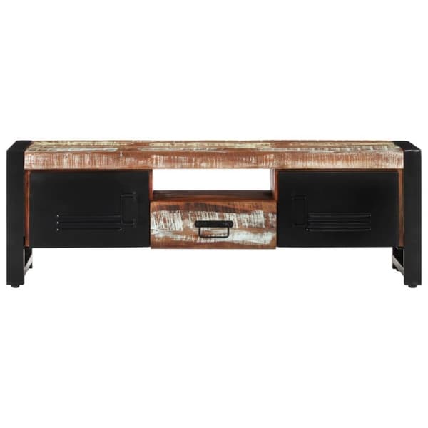 vidaXL Tv-bänk 120x30x40 cm massivt återvunnet trä