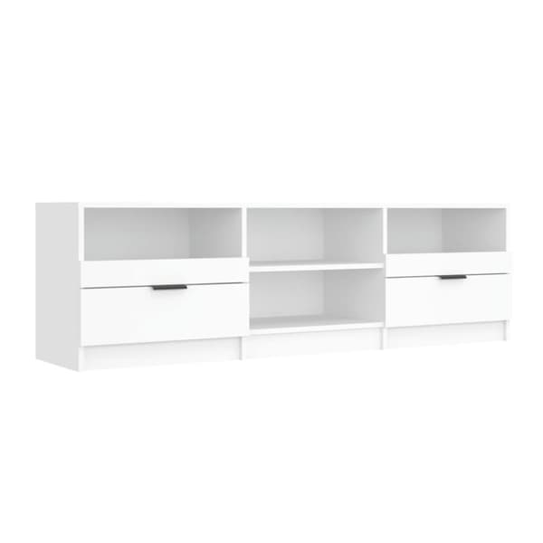 vidaXL TV-benk hvit 150x33,5x45 cm konstruert tre