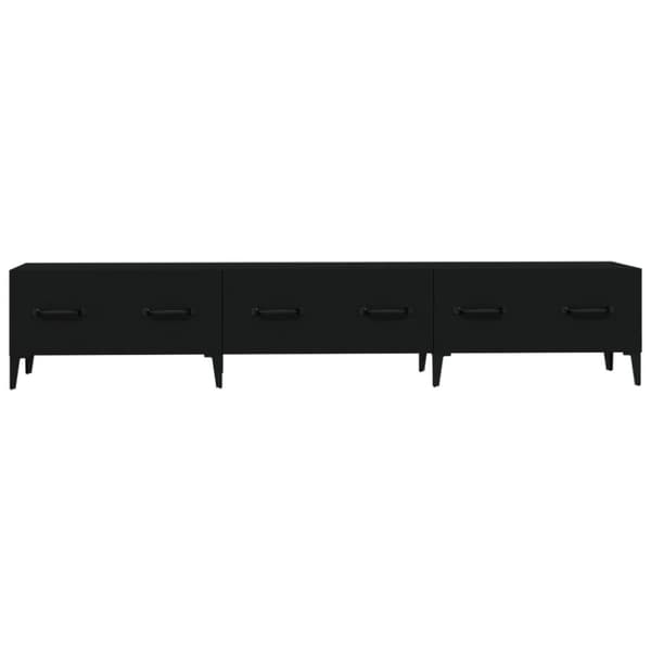 vidaXL TV-benk svart 150x34,5x30 cm konstruert tre