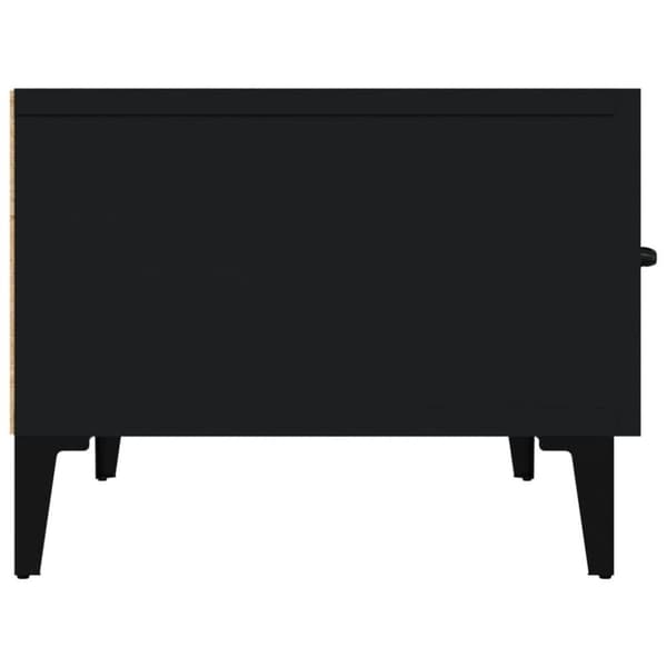 vidaXL TV-benk svart 150x34,5x30 cm konstruert tre