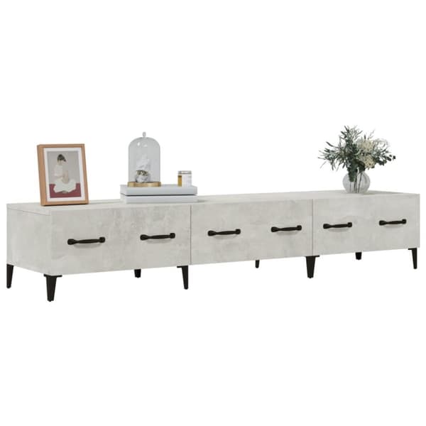 vidaXL TV-benk betonggrå 150x34,5x30 cm konstruert tre