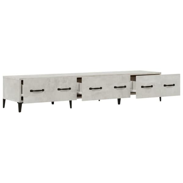vidaXL TV-benk betonggrå 150x34,5x30 cm konstruert tre