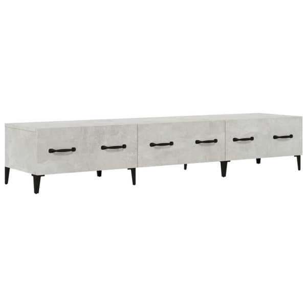 vidaXL TV-benk betonggrå 150x34,5x30 cm konstruert tre