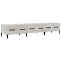 Miniatyrbilde 1 av 10: vidaXL TV-benk betonggrå 150x34,5x30 cm konstruert tre