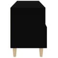Miniatyrbilde 8 av 11: vidaXL TV-benk svart 80x36x50 cm konstruert tre