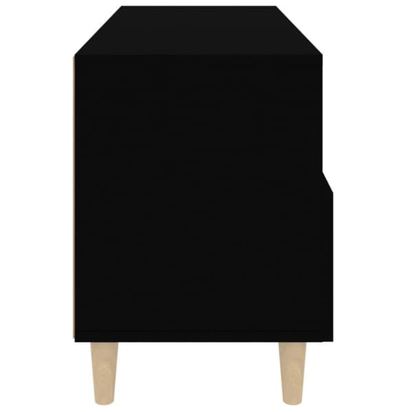 vidaXL TV-benk svart 80x36x50 cm konstruert tre