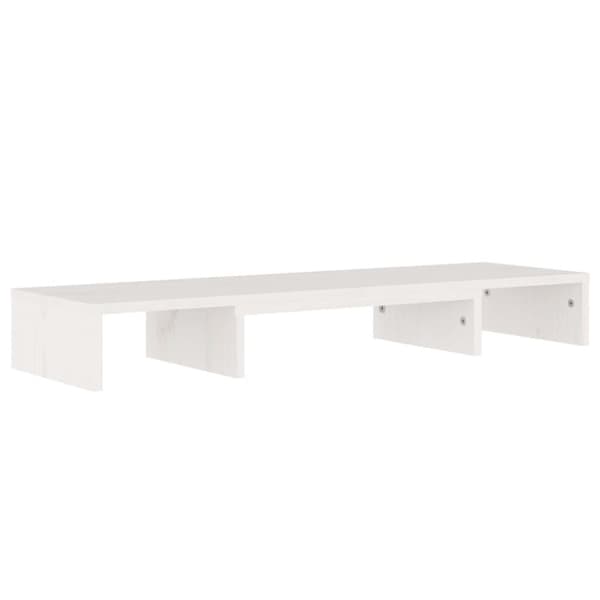 vidaXL Skärmställ vit 80x24x10,5 cm massiv furu