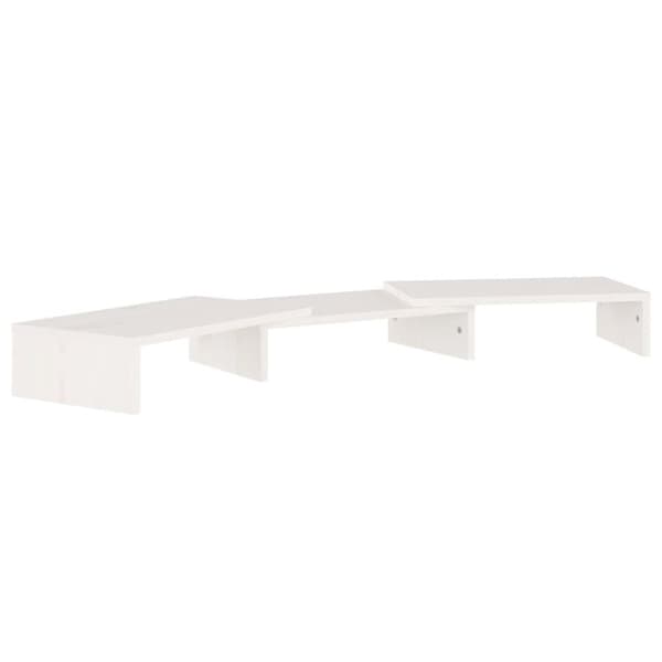 vidaXL Skärmställ vit 80x24x10,5 cm massiv furu