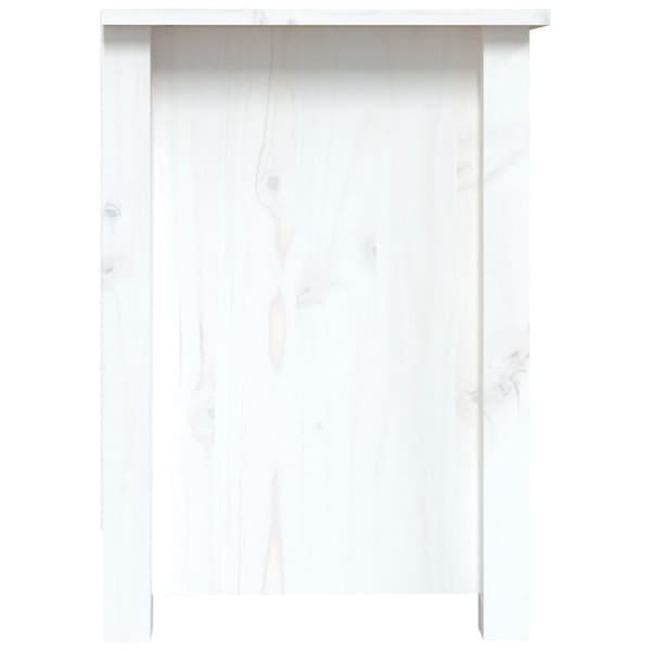 vidaXL TV-benk hvit 103x36,5x52 cm heltre furu