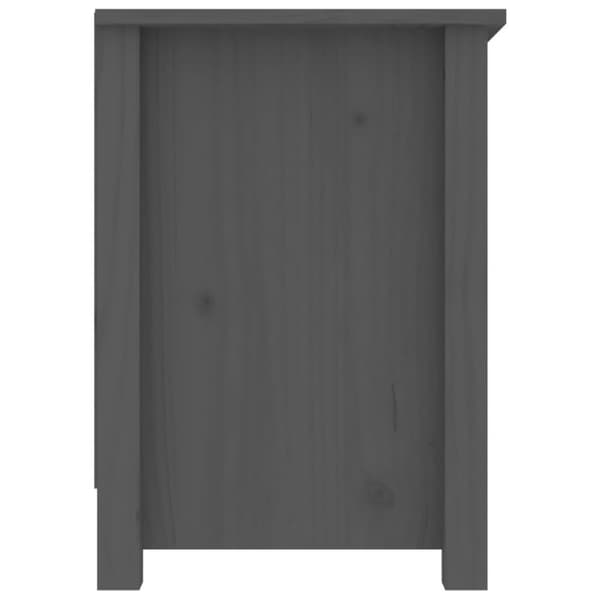 vidaXL TV-benk grå 103x36,5x52 cm heltre furu
