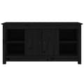 Miniatyrbilde 3 av 11: vidaXL TV-benk svart 103x36,5x52 cm heltre furu