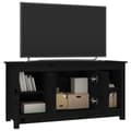 Miniatyrbilde 7 av 11: vidaXL TV-benk svart 103x36,5x52 cm heltre furu