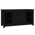 Miniatyrbilde 1 av 11: vidaXL TV-benk svart 103x36,5x52 cm heltre furu