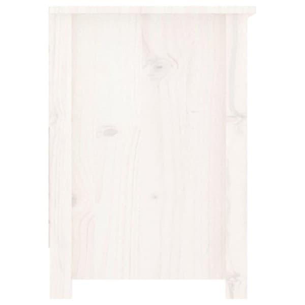 vidaXL TV-benk hvit 103x36,5x52 cm heltre furu