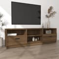 Miniatyrbilde 3 av 8: vidaXL TV-benk brun eik 150x33,5x45 cm konstruert tre