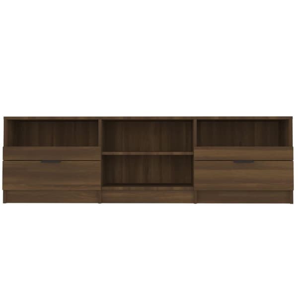 vidaXL TV-benk brun eik 150x33,5x45 cm konstruert tre