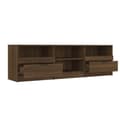 Miniatyrbilde 5 av 8: vidaXL TV-benk brun eik 150x33,5x45 cm konstruert tre