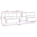 Miniatyrbilde 6 av 8: vidaXL TV-benk brun eik 150x33,5x45 cm konstruert tre