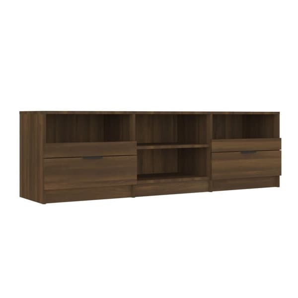 vidaXL TV-benk brun eik 150x33,5x45 cm konstruert tre