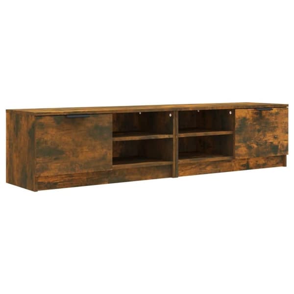 vidaXL TV-benker 2 stk røkt eik 80x35x36,5 cm konstruert tre