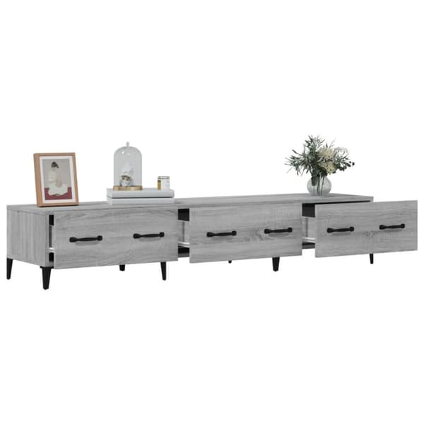 vidaXL TV-benk grå sonoma 150x34,5x30 cm konstruert tre