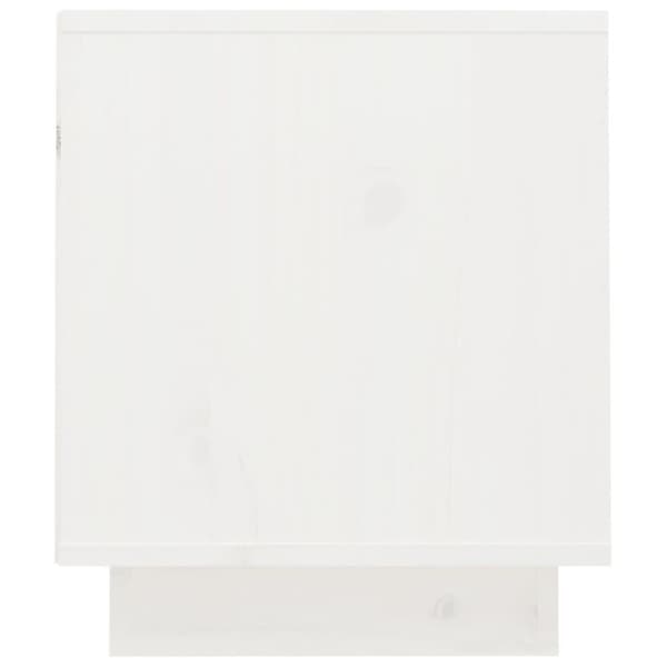 vidaXL Tv-bänk vit 70x34x40 cm massiv furu