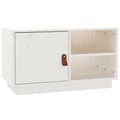 Miniatyrbild 1 av 11: vidaXL Tv-bänk vit 70x34x40 cm massiv furu