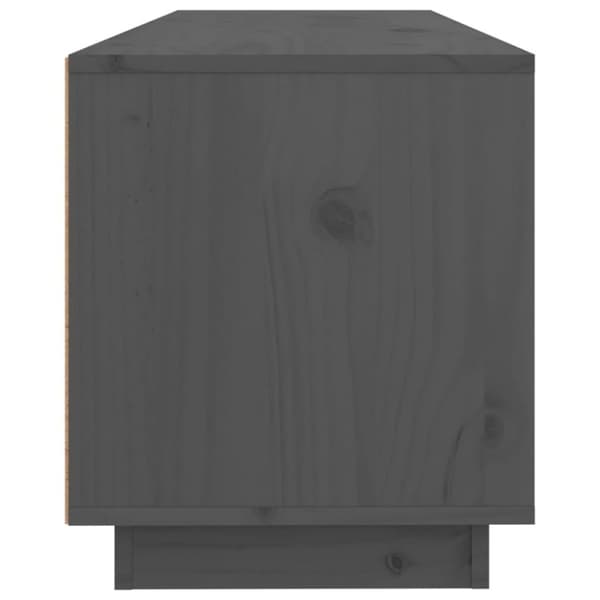 vidaXL TV-benk grå 100x34x40 cm heltre furu