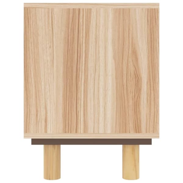 vidaXL TV-benk brun 80x30x40 cm heltre furu og naturrotting