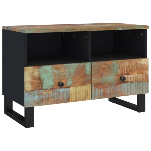 vidaXL tv-bord 70x33x46cm massivt genbrugstræ