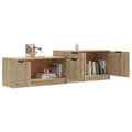 Miniatyrbillede 4 af 9: vidaXL tv-bord 158,5x36x45 cm konstrueret træ sonoma-eg