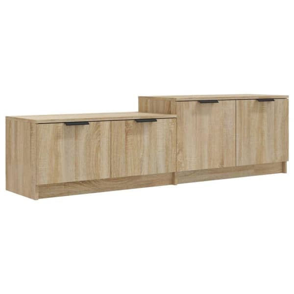 vidaXL tv-bord 158,5x36x45 cm konstrueret træ sonoma-eg